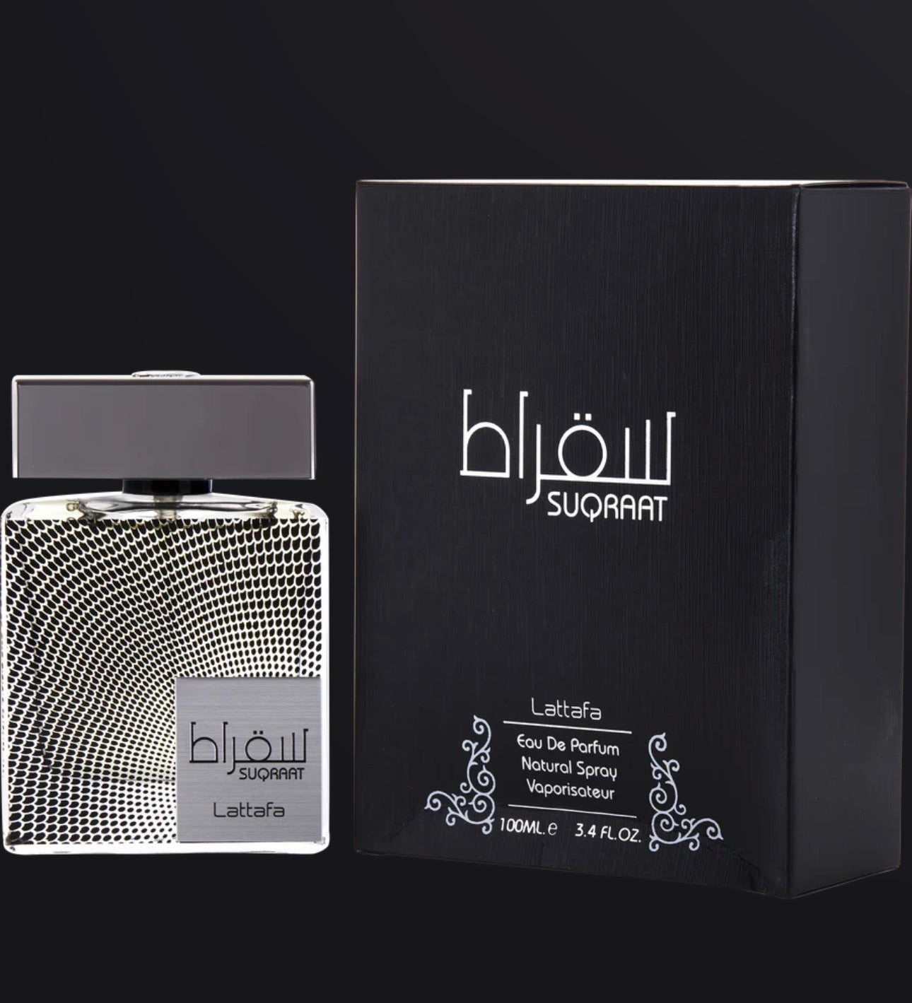 Lattafa Suqraat Eau de Parfum – 100 ml (3.4 FL.OZ.).