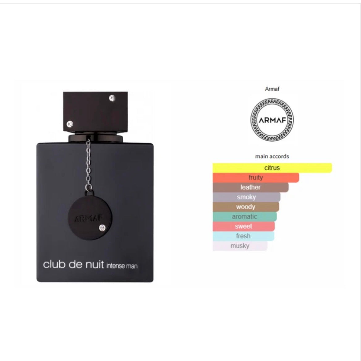 ARMAF CLUB DE NUIT INTENSE MAN EAU DE TOILETTE SPRAY, 105ML