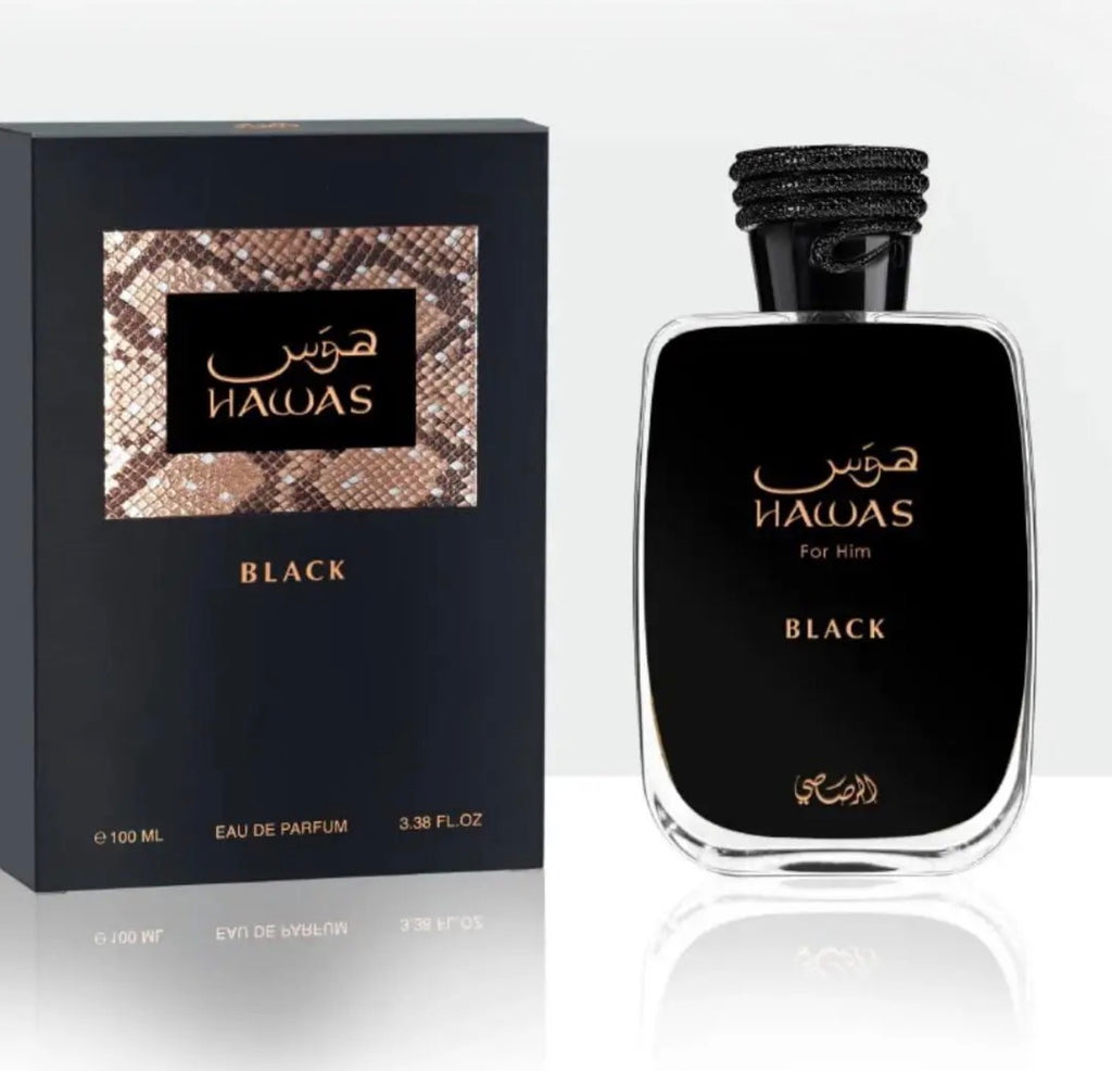 Rasasi Hawas Black EDP For Him 100 ml / 3.33 Fl. oz.