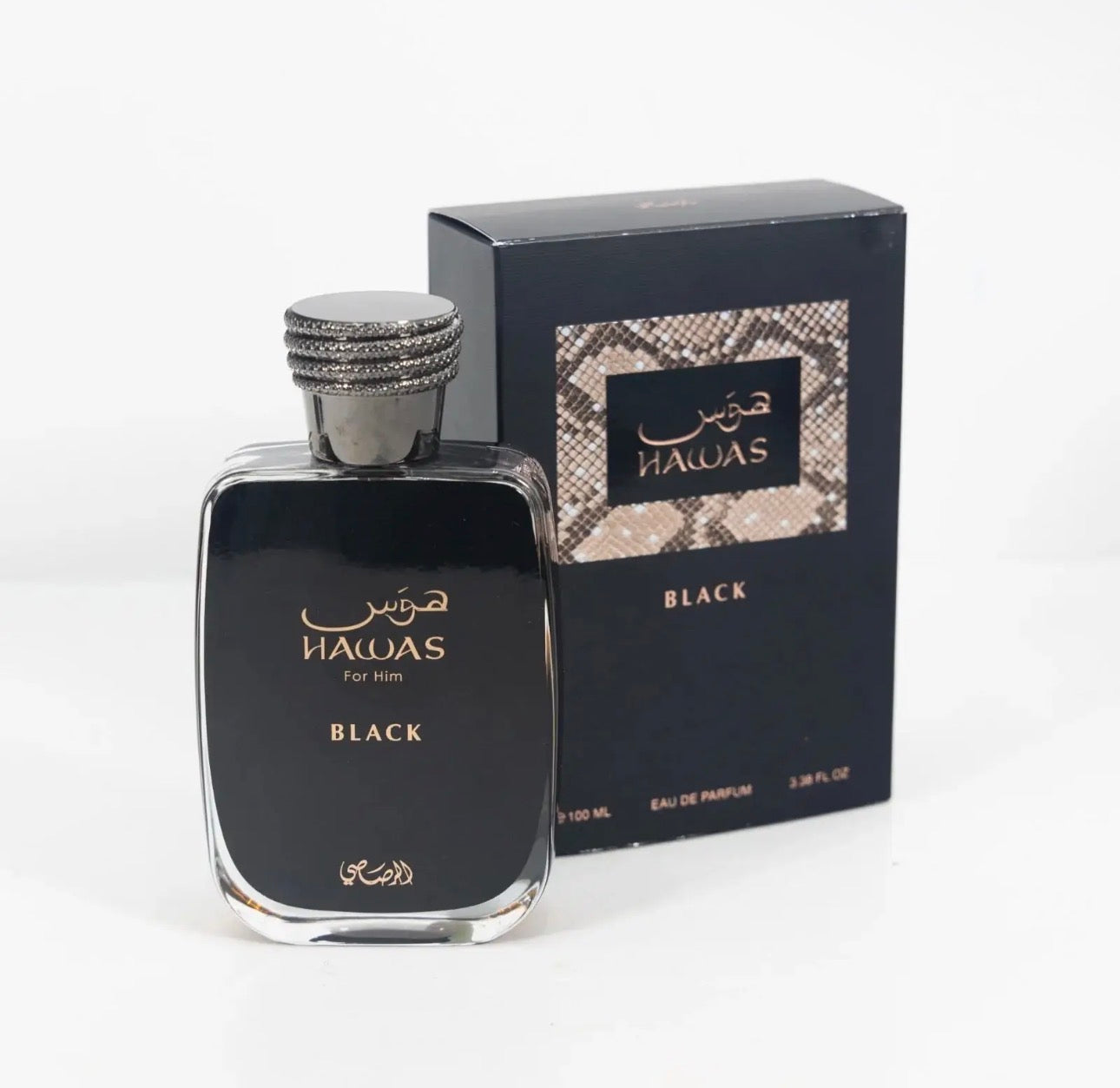 Rasasi Hawas Black EDP For Him 100 ml / 3.33 Fl. oz.