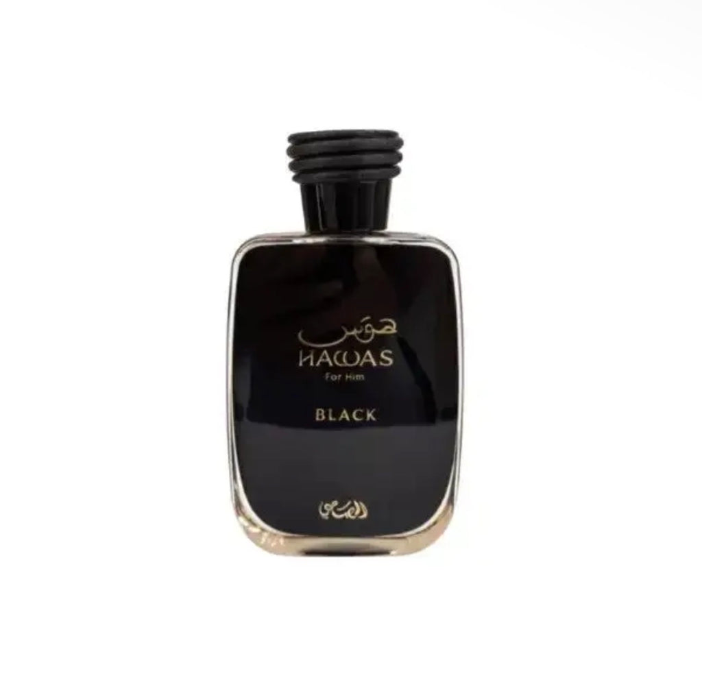 Rasasi Hawas Black EDP For Him 100 ml / 3.33 Fl. oz.